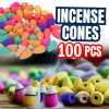 100PCS Incense Burner Cones Backflow Smoke Waterfall Censer Holder Bullet USA