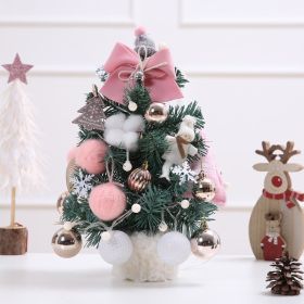 Desktop Christmas Tree;  19.7-inch Artificial Mini Christmas Decoration Tree;  The Perfect Christmas Decoration for Table;  Desk and Counter (Color: as pic C)