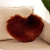 1pc Boho Love Heart Plush Throw Pillow - Fluffy Luxury Cushion for Couch, Sofa, Bed - Detachable and Machine Washable Home Decor