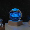 Cosmos Series Crystal Ball Night Lights; Milky Way; Moon; Desktop Bedroom Small Ornaments; Creative Valentine's Day Gifts Birthday Gifts